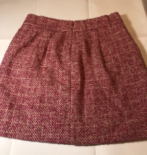 Banana Republic Tweed Lined Mini Skirt Pink Size 6
